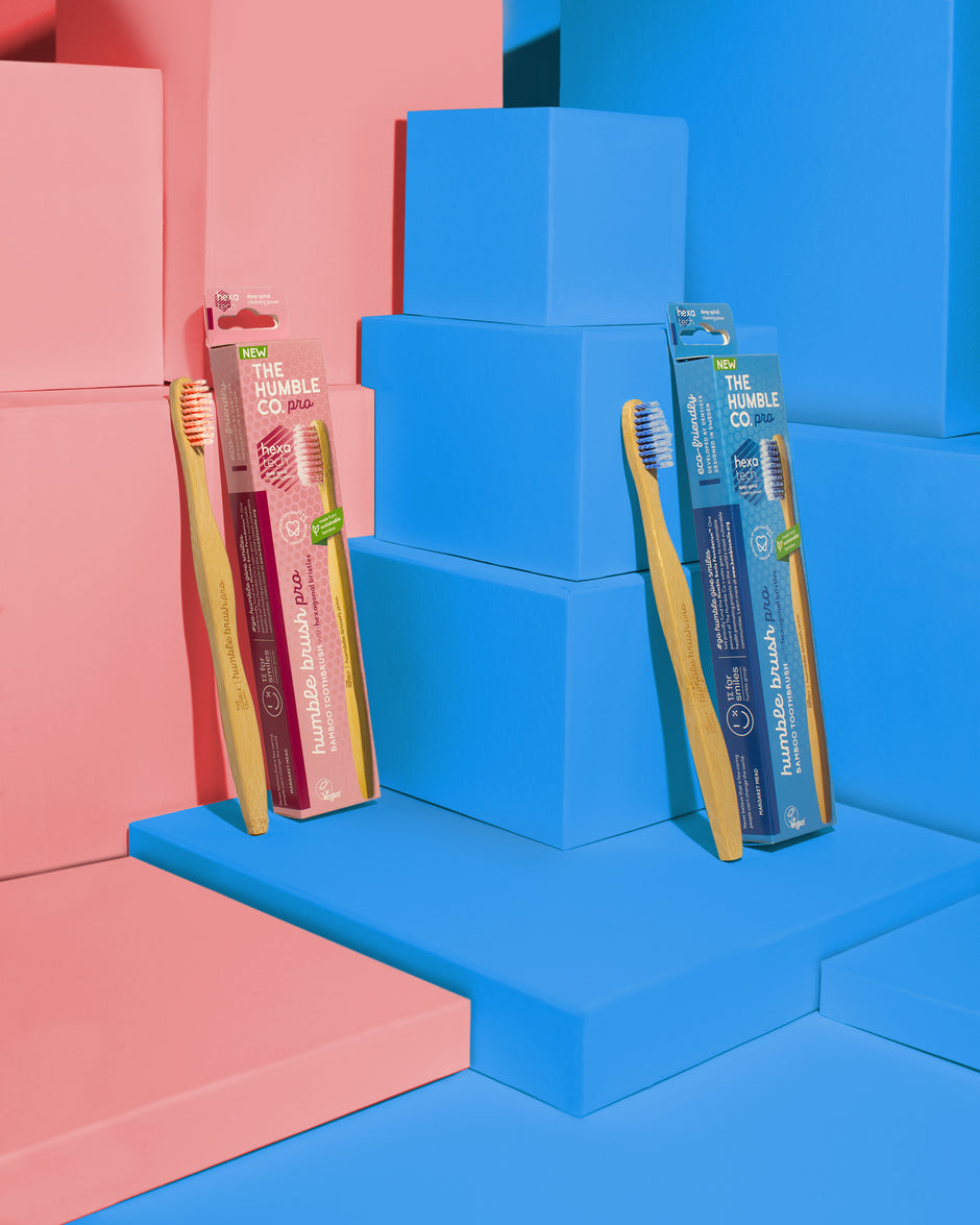 The Humble Co. Hexatech PRO Бамбукова четка за зъби - Soft