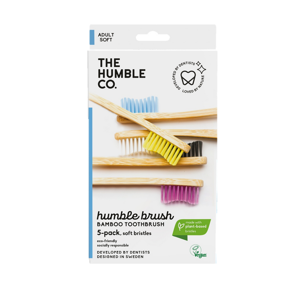 The Humble Co. Бамбукови четки за зъби: Комплект от 5бр Многоцветни