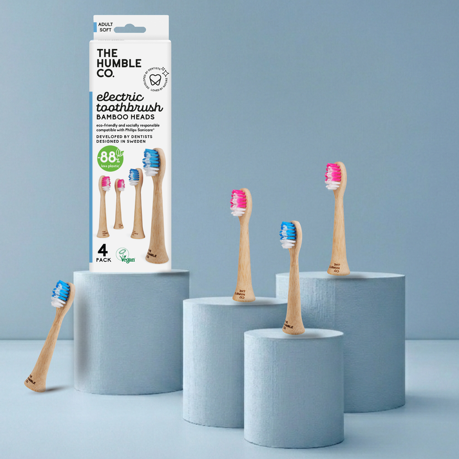 The Humble Co. Бамбукови глави за електрическа четка Philips Sonicare 4бр. - Мека 