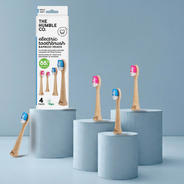 The Humble Co. Бамбукови глави за електрическа четка Philips Sonicare 4бр. - Мека 