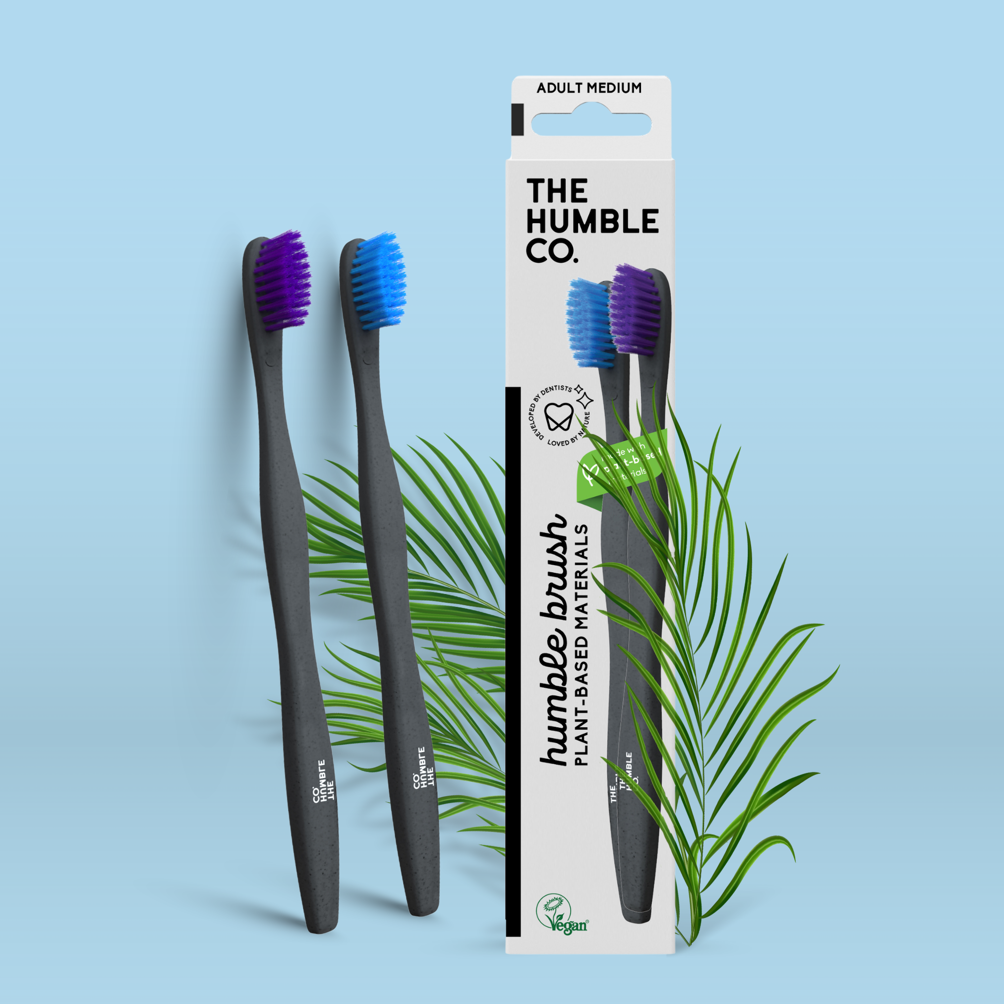 The Humble Co. Четки за зъби на растителна основа: Комплект от 2бр - Medium