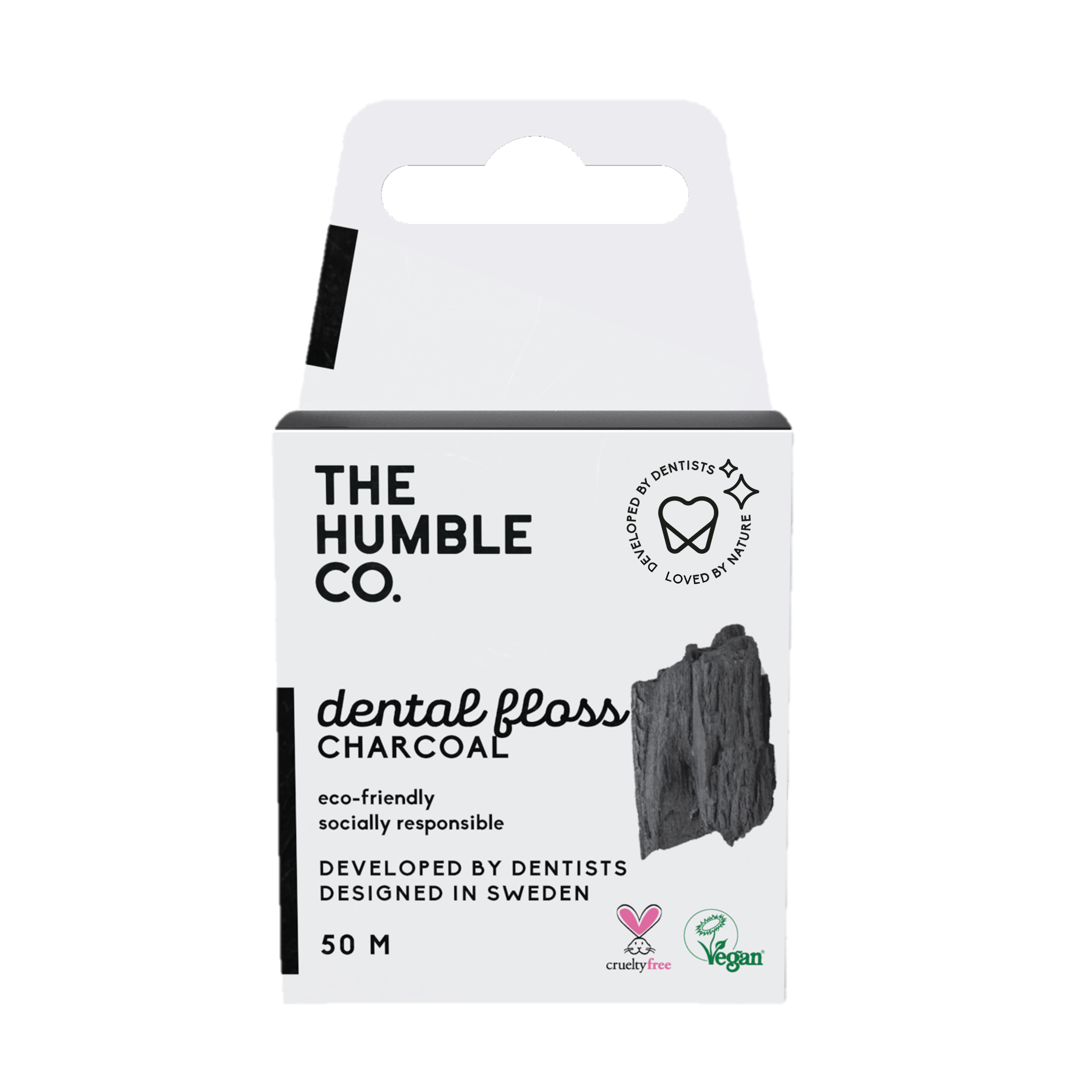 The Humble Co. Конец за зъби 50м - Активен Въглен 