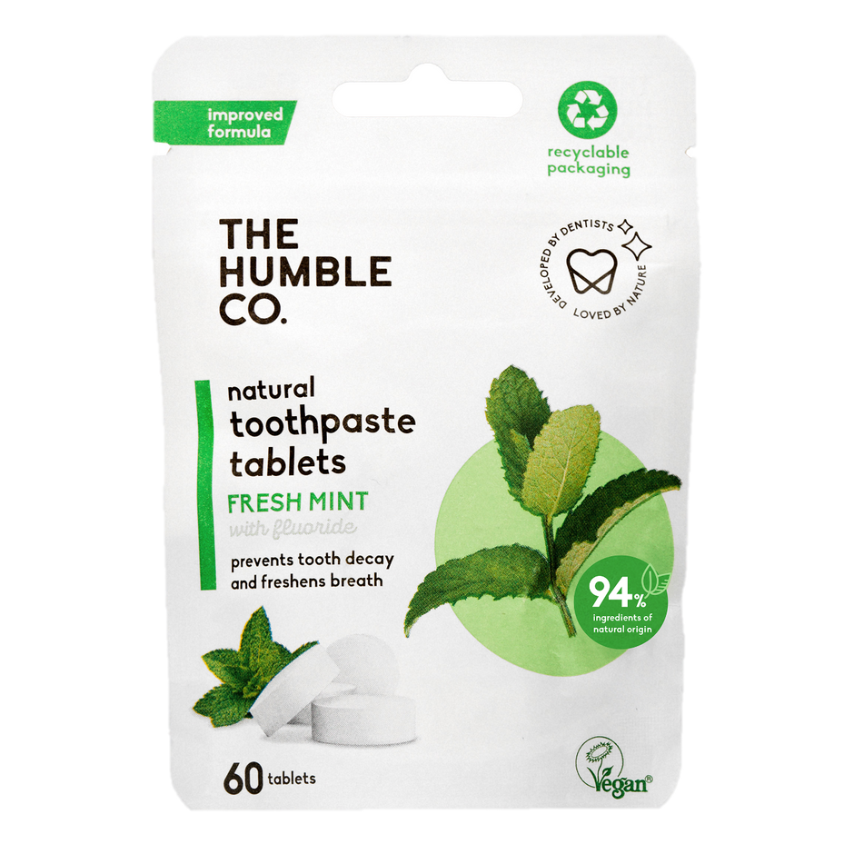 The Humble Co. Паста за зъби на таблетки 60бр - Мента