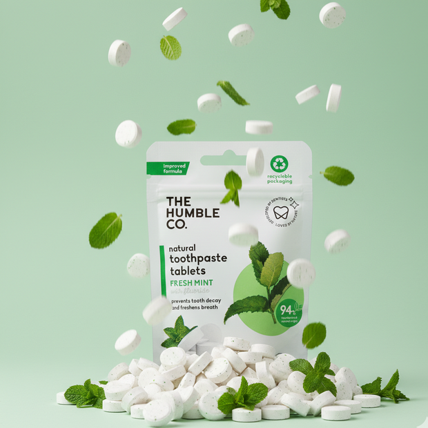The Humble Co. Паста за зъби на таблетки 60бр - Мента 