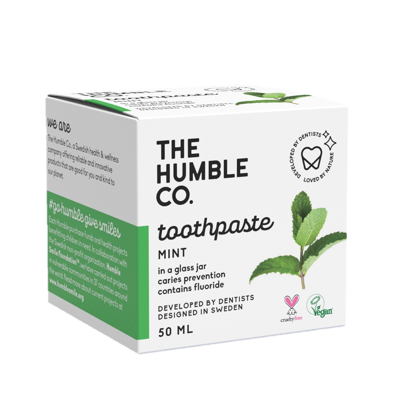 The Humble Co. Паста за зъби в буркан 50ml - Мента