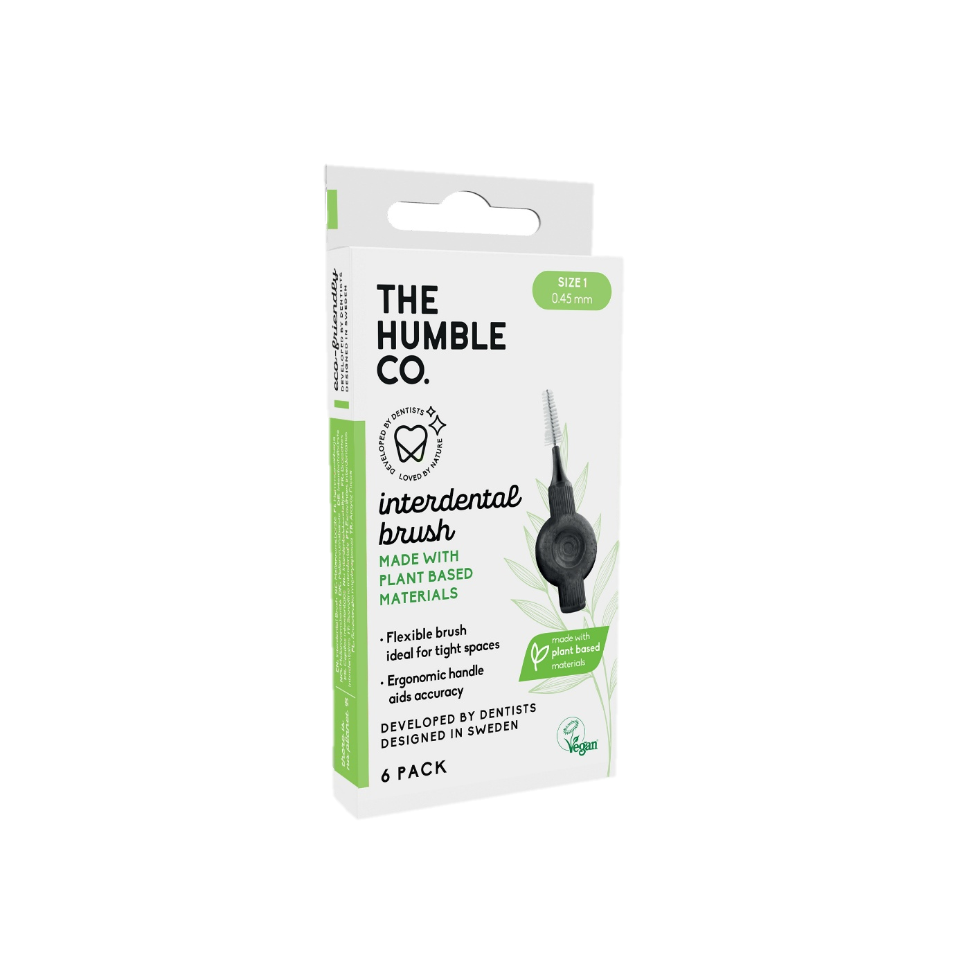 The Humble Co. Интердентални четки на растителна основа за зъби 6бр.