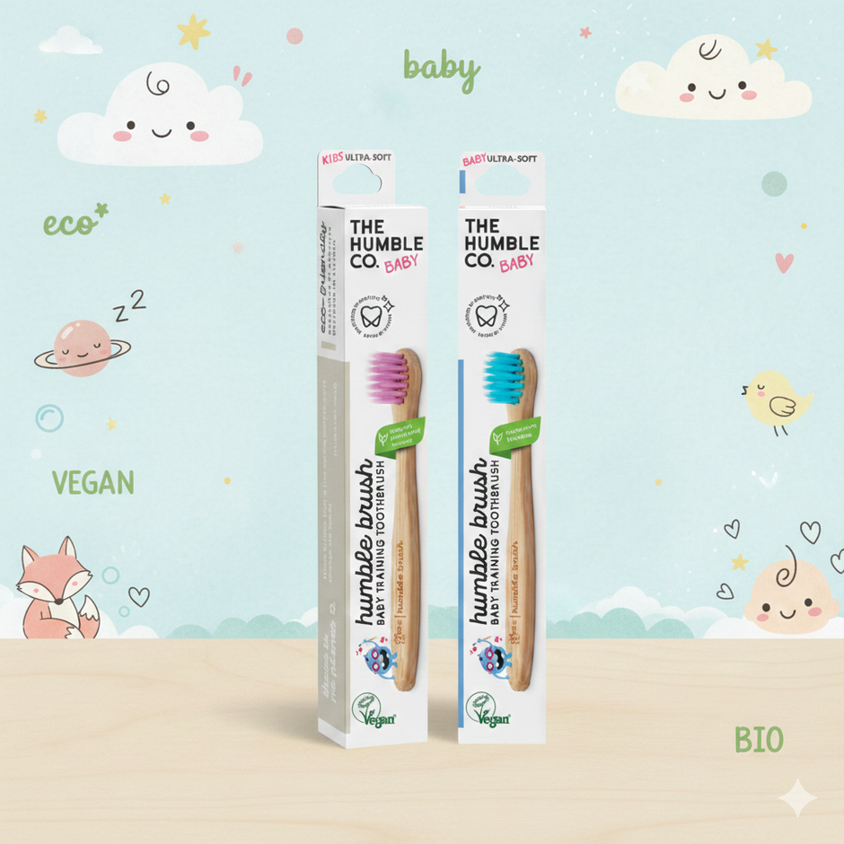 The Humble Co. BABY Бебешка бамбукова четка с ултра меки влакна