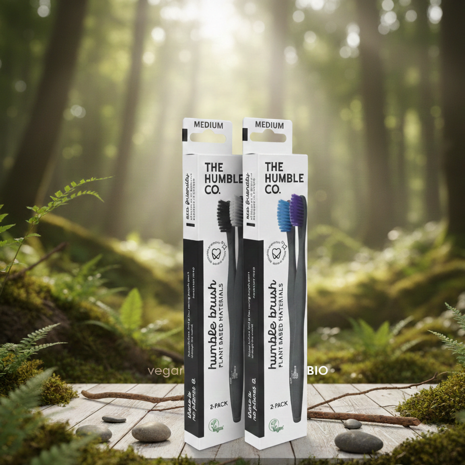 The Humble Co. Четки за зъби на растителна основа: Комплект от 2бр - Medium