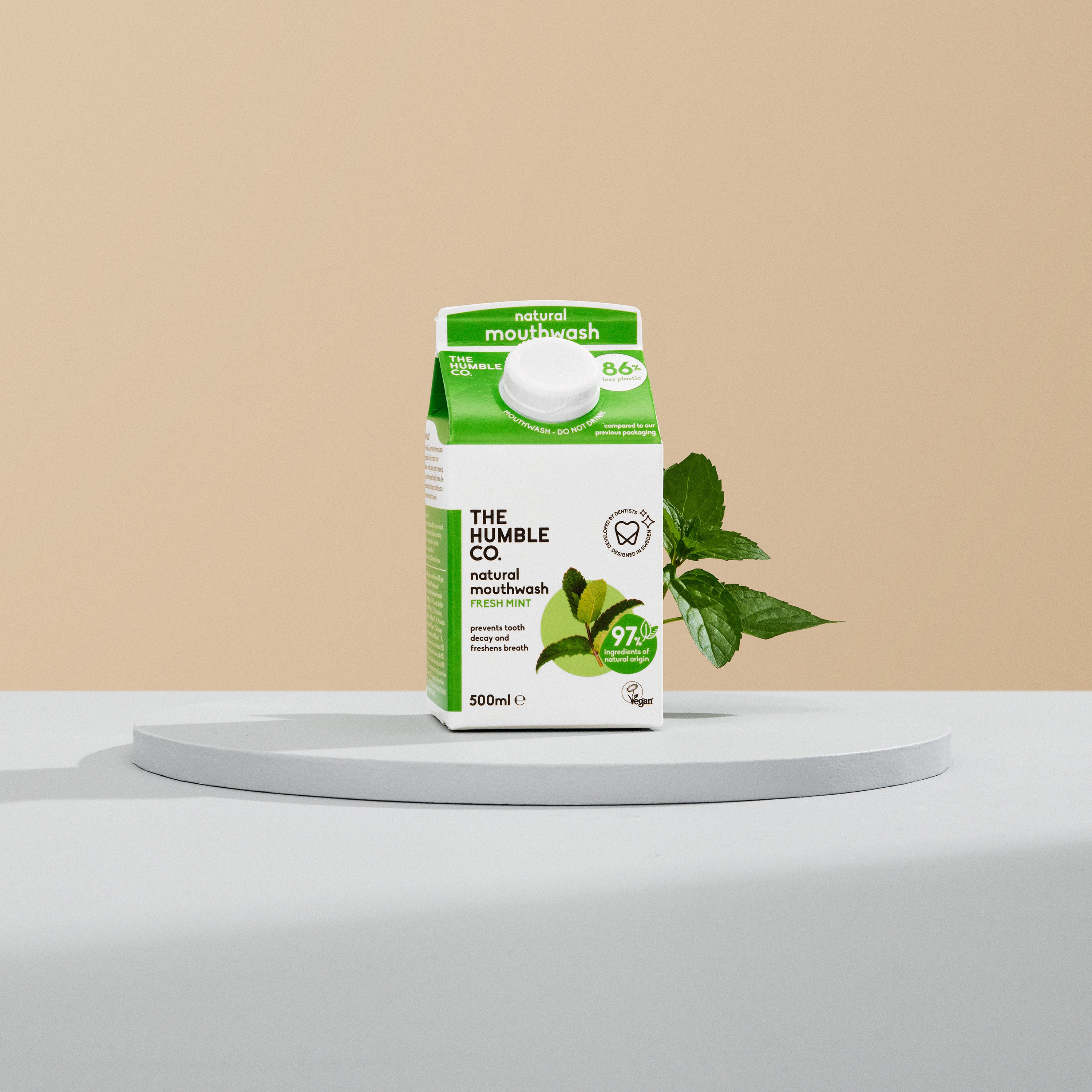 The Humble Co. Натурална вода за уста 500ml - Мента