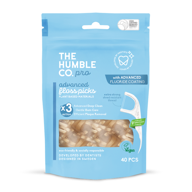 The Humble Co. PRO Лъкчета за зъби 40бр - Мента