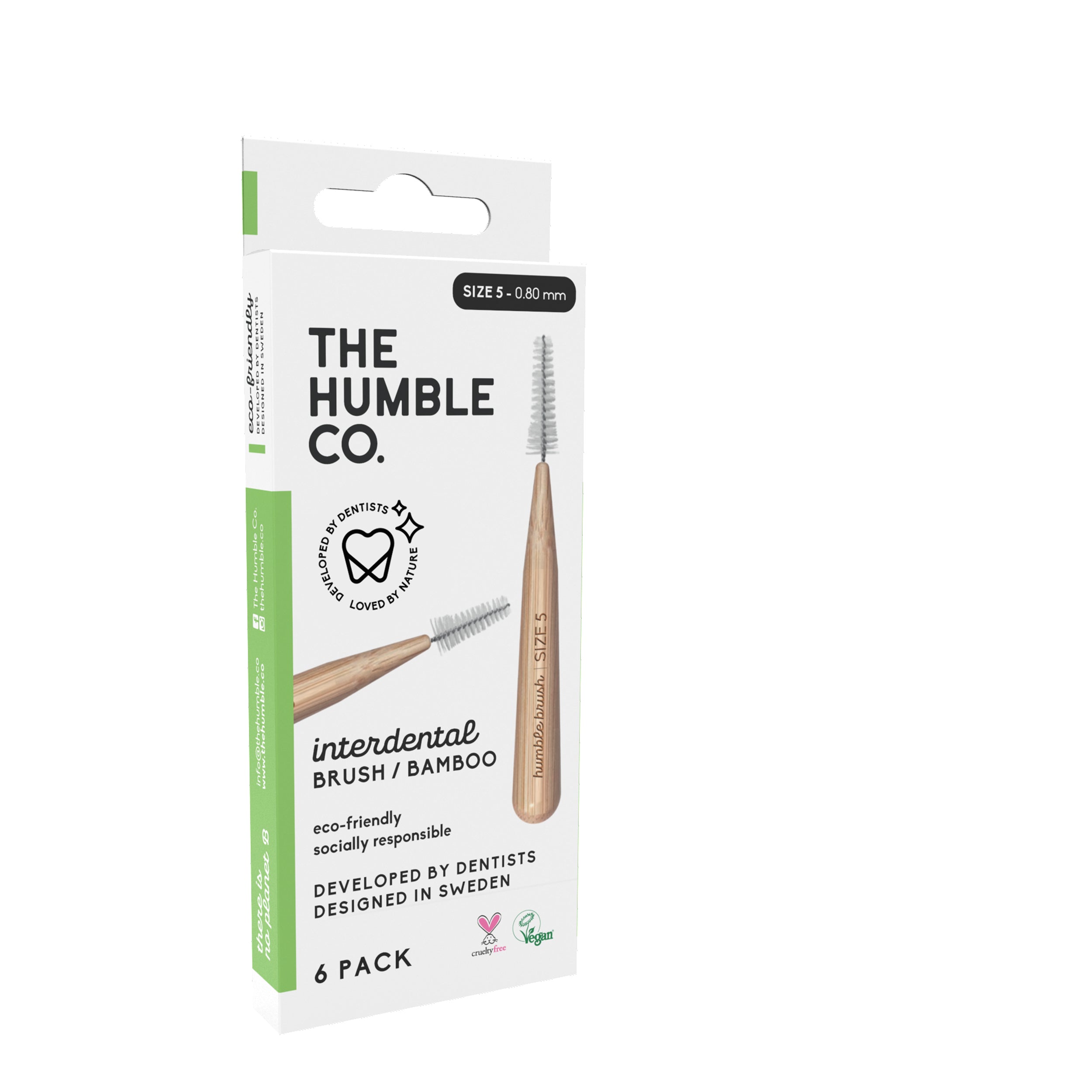 The Humble Co. Бамбукови Интердентални четки за зъби 6бр. 