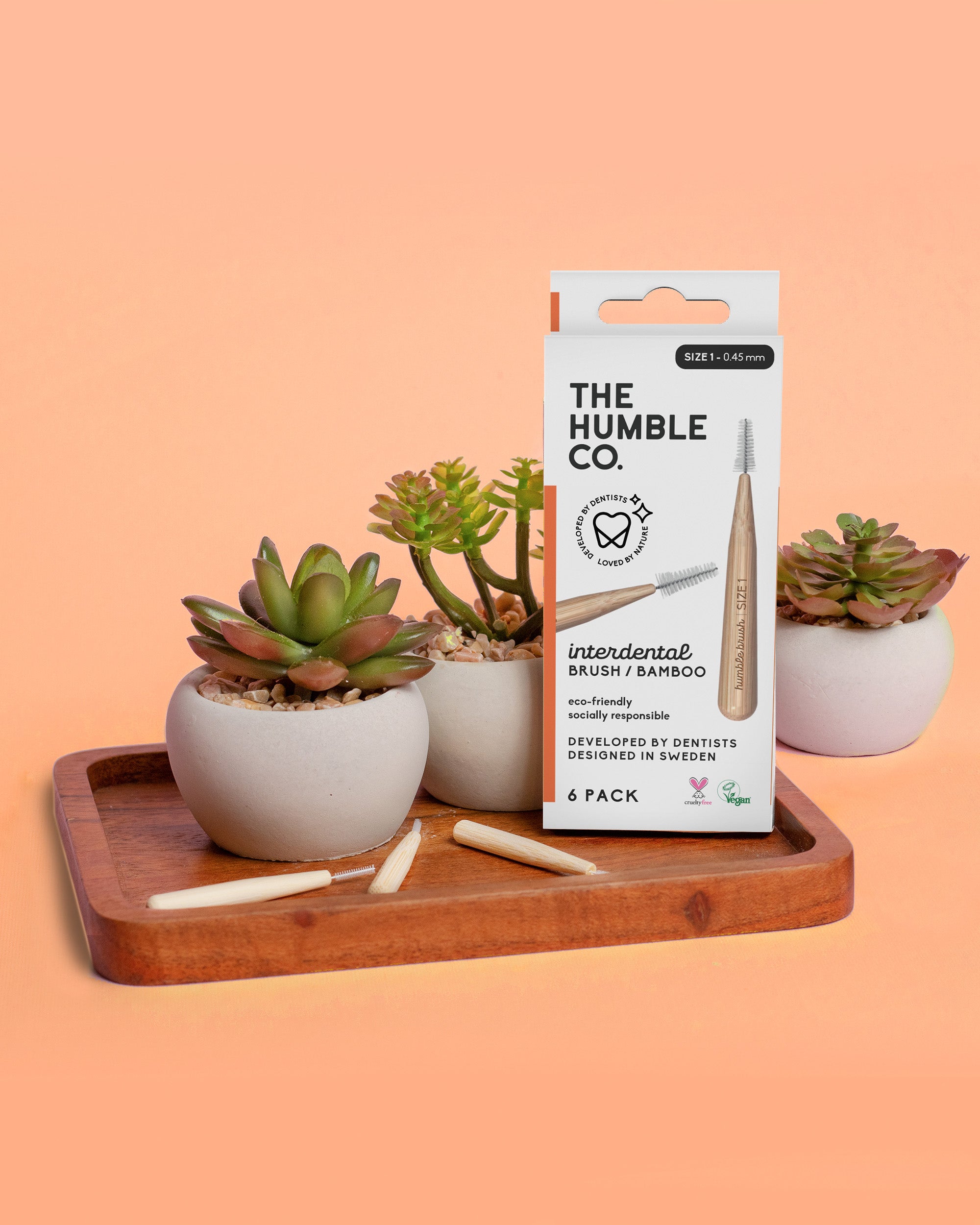 The Humble Co. Бамбукови Интердентални четки за зъби 6бр. 
