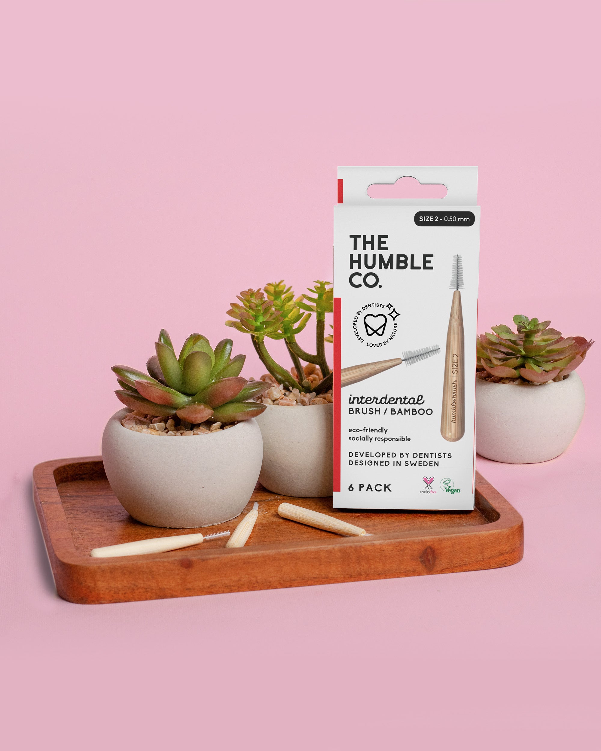 The Humble Co. Бамбукови Интердентални четки за зъби 6бр. 