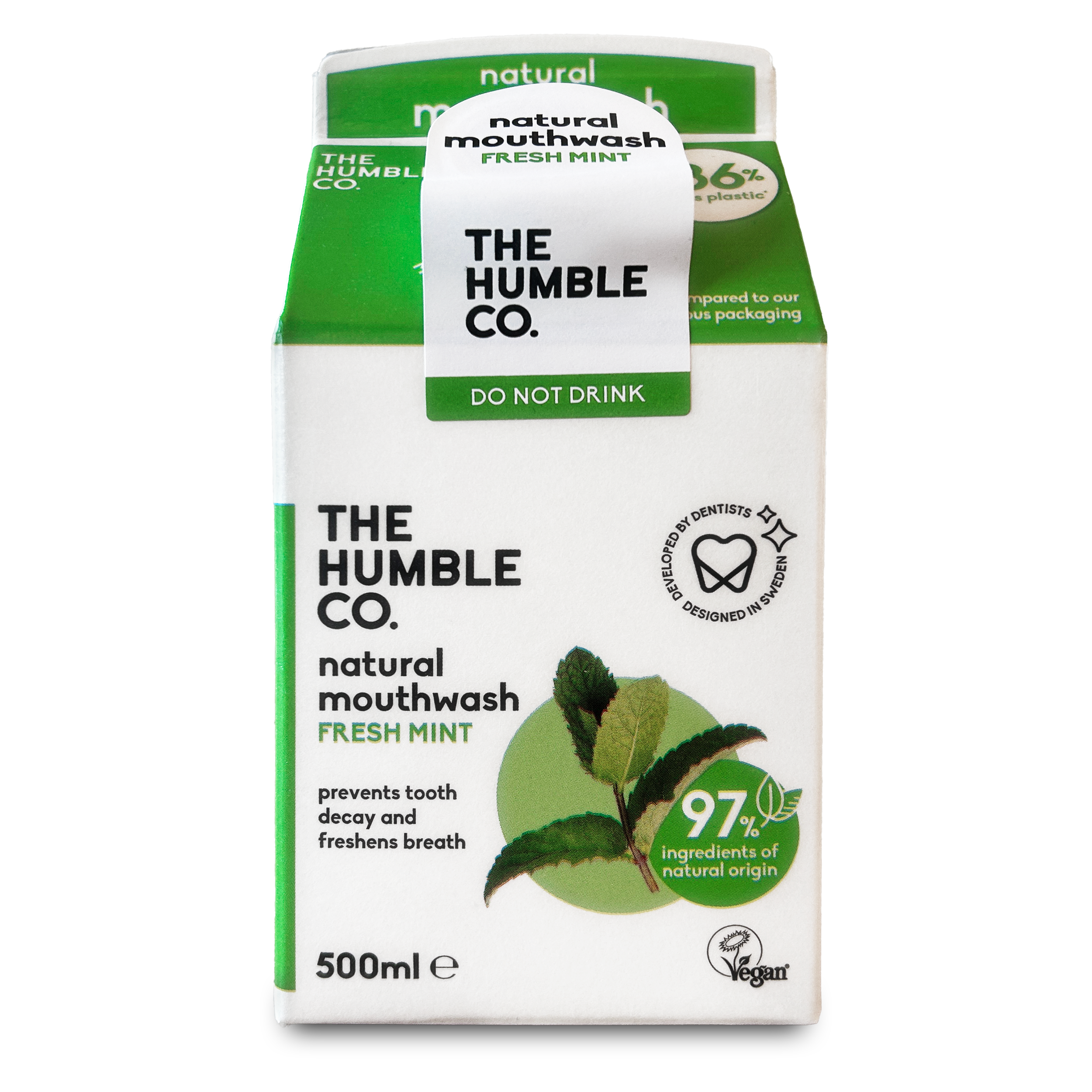 The Humble Co. Натурална вода за уста 500ml - Мента