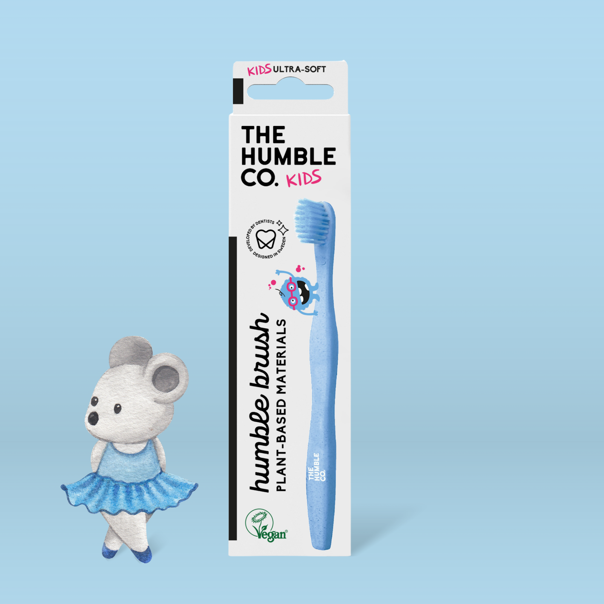 The Humble Co. KIDS Детска четка за зъби ултра софт на растителна основа